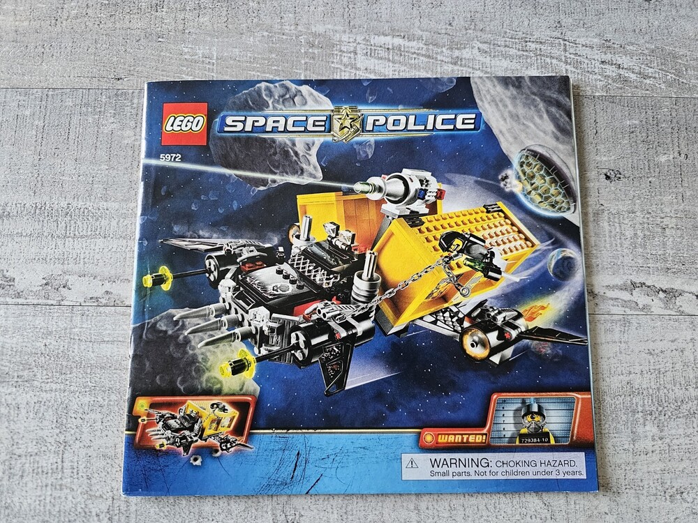 5972 Space Police Space Truck Getaway Lego Instruction Manual Only